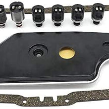 4R44E 4R55E 5R55E 5R44E 2WD Remanufactured Solenoid Kit Filter Set Shift TCC EPC A56420K1 Compatible with Ford