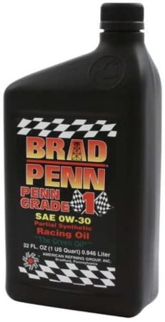 Brad Penn Oil 009-7126S 0W-30 Racing Motor Oil - 1 Quart Bottle