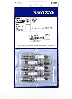 Genuine Volvo 8642660, Spark Plug Kit (Excluding Turbo)