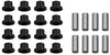 SuperATV Heavy Duty UHMW A Arm/Control Arm Bushing Kit for Can-Am Maverick X3 / 900 / Turbo/X RS/X DS/X RC/X MR/MAX (2017+) - Replacements For Your Entire Machine! (UHMW)