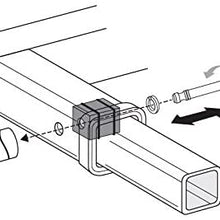 Swagman Anti-Wobble 1/2" Universal Threaded Hitch Pin , Black