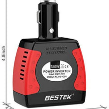 BESTEK 150W Power Inverter with 3.1A Dual USB Charging Ports Power Converter (MRI1511U)