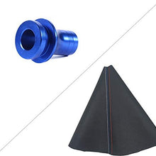 baiyoou Shift Knob Boot Retainer/Adapter for Manual Gear Shifter Lever M10X1.5,and Universal Auto Manual Gear Shift Knob Boot Dust Cover. (Red)