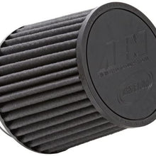 AEM 21-204BF Universal DryFlow Clamp-On Air Filter: Round Tapered; 3.5 in (89 mm) Flange ID; 5.25 in (133 mm) Height; 6 in (152 mm) Base; 5.125 in (130 mm) Top