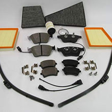 Bentley Continental V8 front rear brake pads air oil cabin filters wiper blades #540