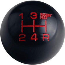 DEWHEL Black/Red Aluminum Fing Fast Shift Knob 5 Speed Short Throw Shifter M12x1.25 M10x1.5 M10x1.25 M8x1.25