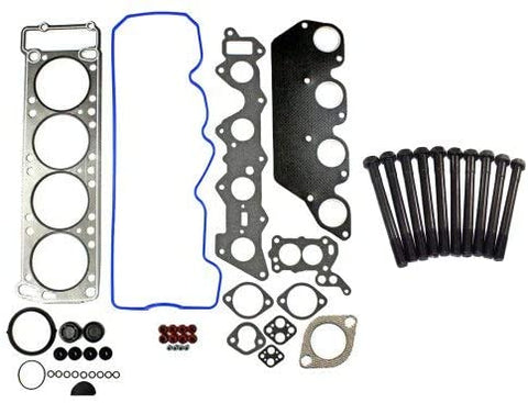 DNJ Head Gasket Set with Head Bolt Kit For 1981-1989 for Dodge Aries 2.6L 2555cc 156cid L4 SOHC