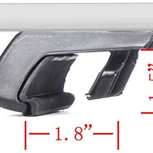 HANSCOSTAR 55" Clamp-Adjustable Raised Rail-Mount Roof Rack Cross Bar+Kayak Saddle Carrier