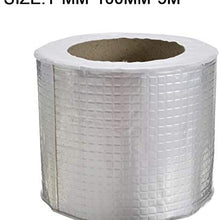 HARIKA 5m Aluminum Foil Butyl Rubber Tape Adhesive High Temperature Resistance Waterproof For Roof Pipe Repair Stop Leak Sticker