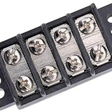 Bussmann BP/TB200-04-RP TB200 Series Double Row Barrier Terminal Block 4 Pole (300V, 20A per Pole), 1 Pack