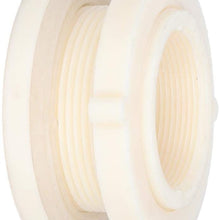 WolfGo Bulkhead Tank-2in Water Tower ABS Bulkhead Tank-Fitting Adapter -for Fish Tanks Water Bucket Pond