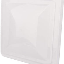 cciyu VL200-W RV Compatible with Trailer Motorhome Ventilation Cover White 14 x 14 Roof Vent 1 Pack Sun-Proof Cover Kit