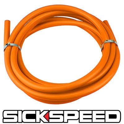 3 Meters Orange Silicone Hose For High Temp Vacuum Engine Bay Dress Up 8Mm P2 for Volkswagen Super Beetle