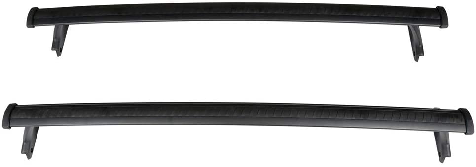 WHEELTECH Roof Rack Cross Bar Rail fit For Chevrolet Traverse 2018-2019 Cargo Racks Rooftop Cargo Luggage Baggage Black Crossbars