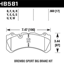 Hawk Performance (HB581B.660) High Performance Street 5.0 Brake Pad