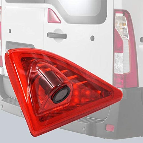 Mintus 12V Car Brake Light Rear View Camera Reverse Backup 3RD Night Vision Parking for 2010-2016 Master/Nissan NV400/Opel Movano