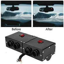 MACHSWON Portable Car Heater for Windshield, High Power Car Heater Kit, 12V 500W Air Heater, Demister Defroster Fast Heating Fan