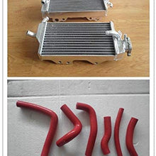 FOR 2000 2001 HONDA CR250 CR250R 00 01 Aluminum radiator & silicone hose (RED)