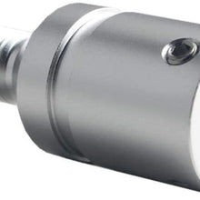 DEWHEL Custom Aluminum Universal Shift knob Shifter Adapter for Non Threaded Shifters BMW Mini M10X1.5 (Silver)