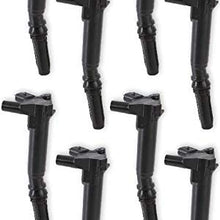 NEW MSD IGNITION COILS,BLACK,8 PACK,COMPATIBLE WITH 2010-2014 FRD F-150 6.2L V8