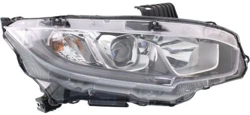 Make Auto Parts Manufacturing - CIVIC 16-16 HEAD LAMP RH, Assembly, Halogen, Coupe/Sedan - HO2503173 (HO2503173)