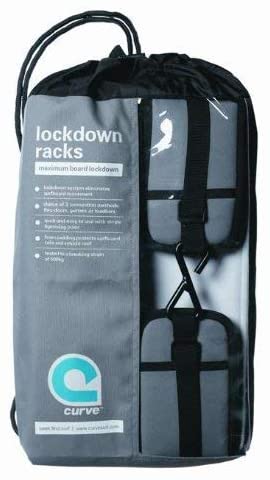 Curve SUP Soft Rack Lockdown SUP Racks - Premium Stand Up Paddle Board Car Racks (Set of 2)