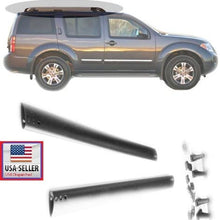 Brand EAX Compatible with 2005 2006 2007 2008 2009 2010 2011 2012 Nissan Pathfinder Replacement for Black Roof Top Rack Rail Cross Bar Set Bolt On Luggage Carrier 2PCS OEM Factory Style 05 06 07 08 0