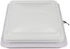 AUTOMUTO White RV-White-Pwr VK100M Universal Trailer, Camper Roof Vent Lid Cover RV, Motorhome Vent Cover 14 x 14