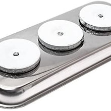 3 Magnets Large Rectangular Magnetic Tool Holder Stainless Steel Heavy Duty 6.5''L x 14.37" W Magnetic Screws Tools Parts Tray Holder by JTC 3107A