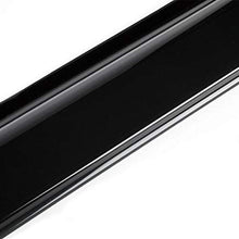 MGPRO New 4pcs Out-Channel/Outside Mount Style For 2006 2007 2008 2009 2010 2011 Honda Civic 4D/4Dr Sedan Dark Smoke Wind Sun Rain Guard Vent Shade Deflector Window Visors
