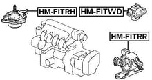 50810Scd003 - Rear Engine Mount 4Wd For Honda - Febest