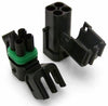 - Delphi Packard (4 Circuits,) Square Dual 2x2 Weatherpack, Waterproof, Terminal Kit 12 GA