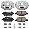 Power Stop K4744 Rear Brake Kit with Drilled/Slotted Brake Rotors and Z23 Evolution Ceramic Brake Pads