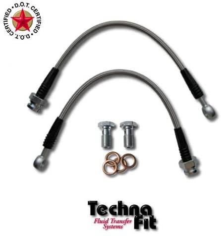 Techna-Fit Brake Lines MITSUBISHI 2003-2006 EVO 8 AWD FRONTS (2) - MIT-1020F
