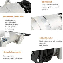 10736C A/C Compressor,AC Compressor A/C Clutch CO 38810RAAA01 77389 28003C 6512109 Replacement for Honda Accord 2003 2004 2005 2006 2007 2.4L by Lucky Seven