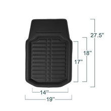FH Group Tray Style Car Mats F14409REDBLACK Deep Tray All Weather Floor Mats, 4 Piece