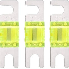 Mini ANL Fuse Multipack 20A, 30A, 40A, 50A, 60A, 80A, 100A, 125A, 150A For Automotive Marine Audio Video System Electronics Fuse 9 Pack (Multi Pack)