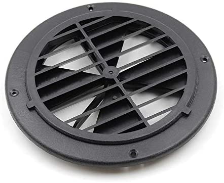 Vents 6.5 Inch Round Air Vents Louver with Screen ABS Grille Air Exhust Vent for Ventilation System (164mm)