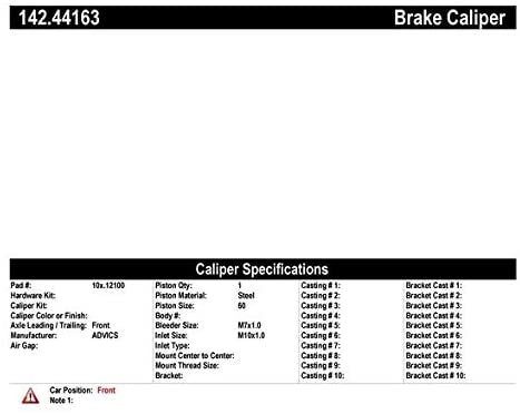 Centric 142.44163 PosiQuiet Loaded Caliper