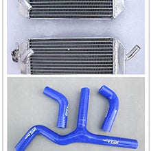 Y kit hoses & Aluminum radiator for KTM 400 450 525 SX/MXC/EXC 2003-2007 (orange)