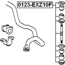 Front Stabilizer Link/Sway Bar Link Febest 0123-EXZ10F Oem 48819-10010