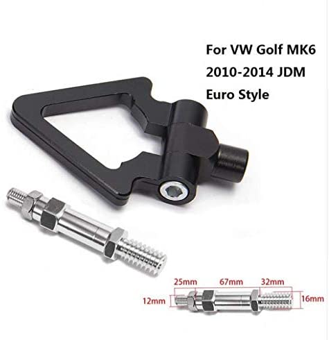 Car Racing Trailer Hook Ring Eye Race Tow Towing Front Rear for VW Golf MK6 10-14 JDM Euro Style TR-RTHLPH011 (Purple)