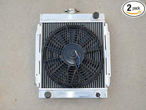 3 Row Aluminum radiator + Fan For DATSUN 1200 B110 A12/ A12T 1.2L 1970-1976 75