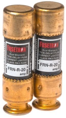 Bussman BP/FRN-R-20 20 Amp 250 Volt Time Delay Fuse 2 Count