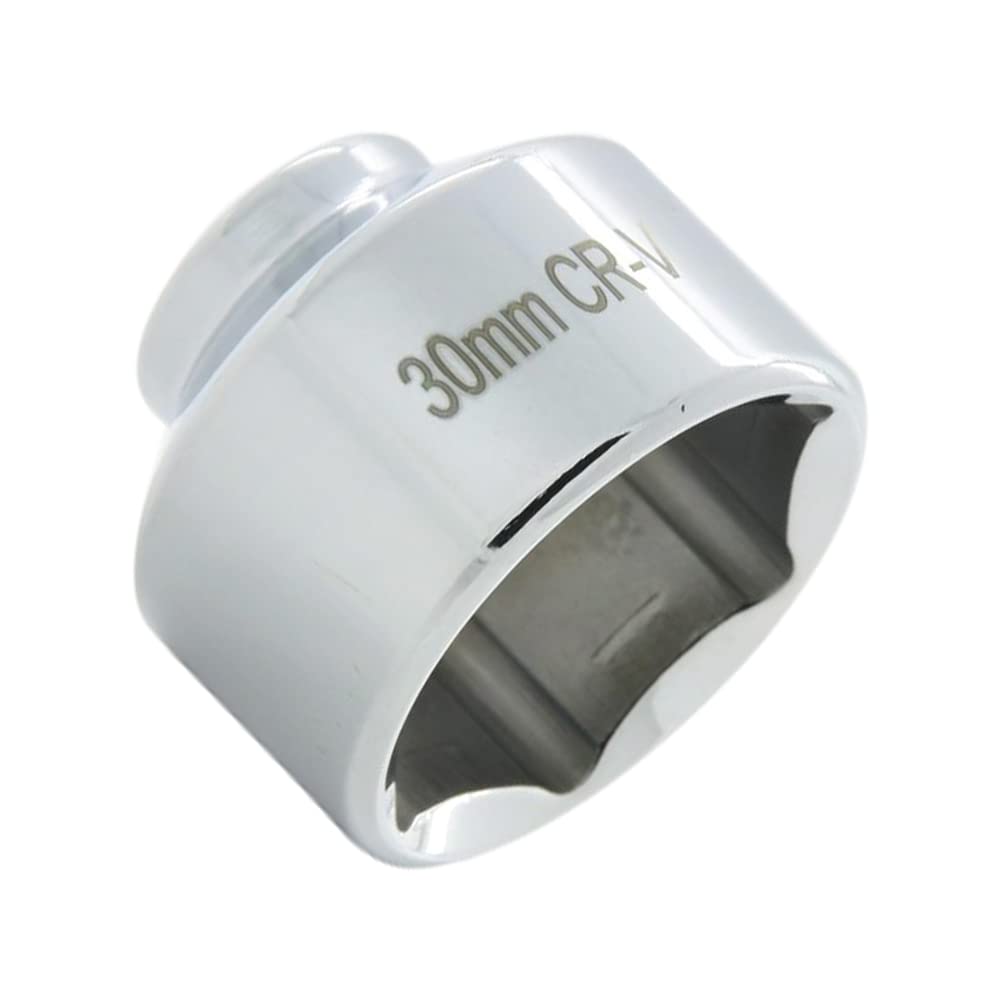 KEDAKEJI Heavy Duty 32mm 6-Point Socket For GM,Volkswagen, Pontiac Chevrolet, Saturn, Pontiac,Saab and All With 32mm Oil Filter Caps, Low Profile Oil Filter Wrench, 3/8