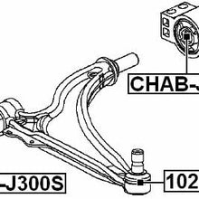 13230774 - Rear Arm Bushing (for Front Arm) With Shaft For GM Vehicles - Febest