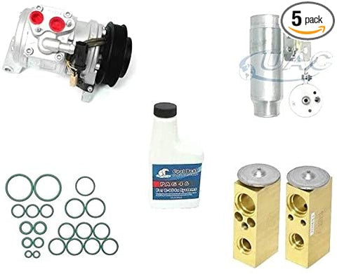 A/C Remanufactured Compressor Kit Fits Chrysler Town & Country Dodge Caravan Grand Caravan Plymouth Voyage Grand Voyager 1996 1997 1998 1999 2000 V6 3.3L 3.8L OEM 10PA17J 57378