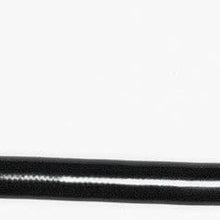 AN-3 12" Brake Stainless Steel Braid PTFE Hose JIC x 3/8"/10mm x 90 Banjo CR BK