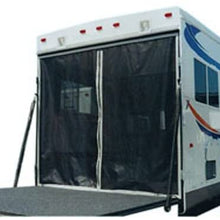 Classic Accessories 79994 Over Drive Toy Hauler Screen, Rear Opening 90.5"H, Compatible with Steel Frames Black/Gray