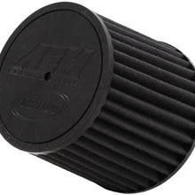 AEM 21-201BF-H Universal DryFlow Clamp-On Air Filter: Round Tapered; 2.5 in (64 mm) Flange ID; 5.125 in (130 mm) Height; 6 in (152 mm) Base; 5.125 in (130 mm) Top
